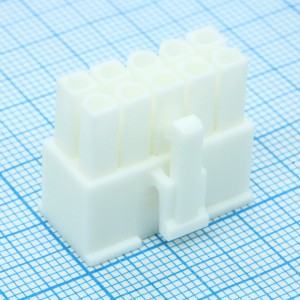 39012105, Корпус разъема, розетка, 10 конт.(2х5) шаг 4.2 мм Серия Mini-Fit Jr., пакет