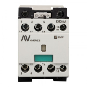 Контактор КМЭ 9А кат. 230В AC 1НО AVERES ctr-s-9-10-230-av