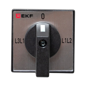 Переключатель кулачковый ПК-1-73 10А 3P для вольтметра линейное напряжение PROxima pk-1-73-10