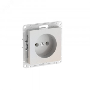 ATLASDESIGN РОЗЕТКА без заземления без шторок, 16А, быстрозажимные клеммы, ЖЕМЧУГ ATN000441S