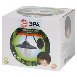 Светильник уличный ERASF22-38 на солнечных батареях настенный Ретро 1 LED Б0053388