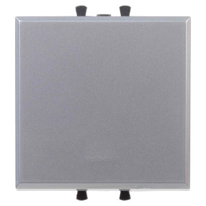 Кнопка одноклавишная модульная, "Avanti", "Закаленная сталь", 2 модуля 4404152