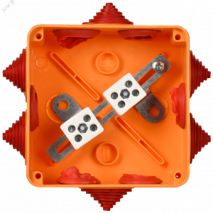 Коробка расп. огн. ПС 100х100х50мм 4P 4мм2 IP55 6 вв. UKF30-100-100-050-4-4-09