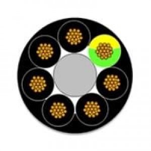 155220-0241 (15 Meters), Многожильные кабели 7Ckt 16AWG WSOR BK 15METER PRICE PR MTR
