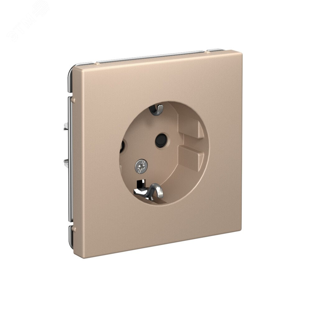 Изображение товара ARTGALLERY РОЗЕТКА с заземлением 16А механика быстрозажим песочный GAL001243S