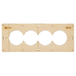 Шаблон для подрозетников c 4 отв. диам. 72 мм EKF Expert sh-d72-4