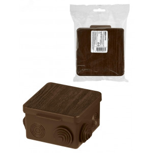 Распаячная коробка ОП 80х80х50мм, крышка, 