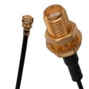 415-0097-150, Соединения РЧ-кабелей RA PLUG/STR JACK MED. PROFILE 150MM