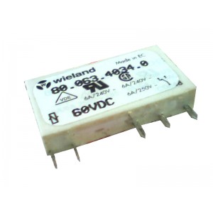 Интерфейсное реле 60DC6A AU, Интерфейсное реле для установки в клолдку, материал контакта: AgSnO2 + Au (5 ?), рабочее напряжение: 60 V DC, серия flare