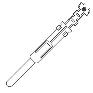 SM24M1D70, Стандартные цилиндрические контакты Trim Trio Pin Crimp 24 AWG Contact Sz 16
