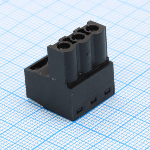 WJ2EDGK-5.0-03P-13-00A, Разъем клеммный винтовой на кабель 3 контакта шаг 5 мм