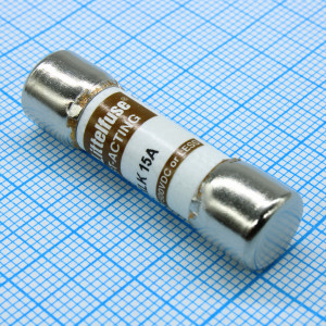 0KLK015.T, Предохранитель быстродействующий 15A 600В 10.31х38.1мм