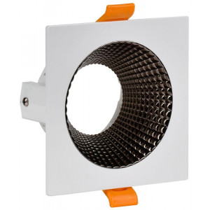 Светильник 4110 встр. поворотн. GU10 белый/шокол. пласт. IEK (кр.1шт)