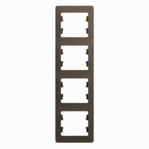 GLOSSA 4-постовая РАМКА, вертикальная, ШОКОЛАД GSL000808