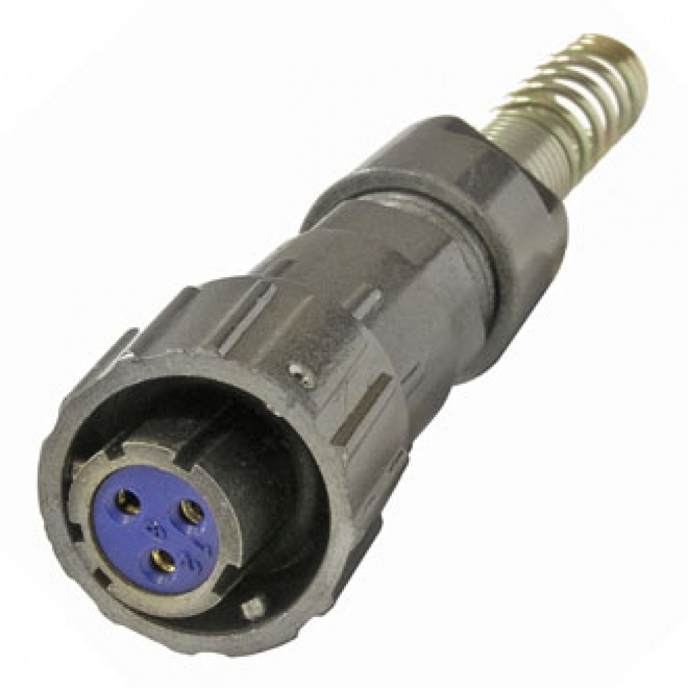 Изображение товара Кабельная розетка FQ14-3PIN TK-8 с пружинным хвостовиком 3 контакта