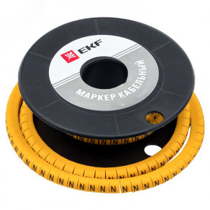 Маркер кабельный 6,0 мм2 