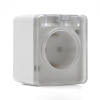 Розетка 1-м ОП AtlasDesign Profi54 16А IP54 250В с заземл. защ. шторки бел. SE ATN540145