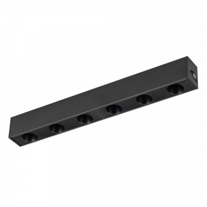 Светильник MAG-DOTS-25-L200-6W Warm3000 (BK, 30 deg, 24V, DALI) 046323, Светильник для магнитных треков шириной 25 мм, с управлением DALI. Мощность 6 Вт. Цвет свечения ТЁПЛЫЙ 3000K, световой поток 400лм, угол 30°, CRI>90. Корпус прямоугольный, металл, цвет черный, IP20. Размеры LxWxH 204x20x25 мм. Входное напряжение DC24V