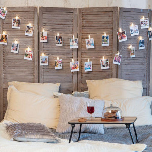 Гирлянда светодиодная Прищепки 30 LED, 5 м, теплый белый цвет свечения 303-032