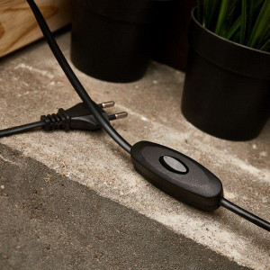 Выключатель для БРА, черный, на провод, Клавишный выключатель на провод 2А 250в ON-OFF