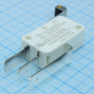 V19S05-N2Z200A06-K, Микропереключатель SPDT, 5A, 125В переменного тока 200гр