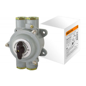 Пакетный переключатель ПП 2-63/Н2 2П 63А 220В, силуминовый корпус, IP56 SQ0723-0076