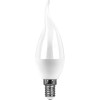 Изображение товара Лампа светодиодная LED 9вт Е14 белый матовая свеча на ветру 55130