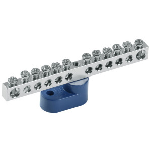 Шина N "ноль" на одном угловом изол. Ni ШНИ-6х9-14-У1-С YNN10-14-C1-K07-N