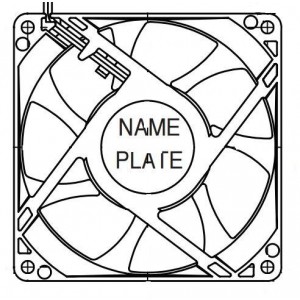 3610VL-04W-B50-E00, Вентиляторы постоянного тока DC Axial Fan, 92x25mm, 12VDC, 77CFM, Flange, 2-Wire