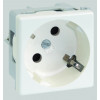Розетка 1-м СП 2мод. Connect 16А IP20 250В с заземл. модуль K45 винтов. клеммы механизм бел. K01-9