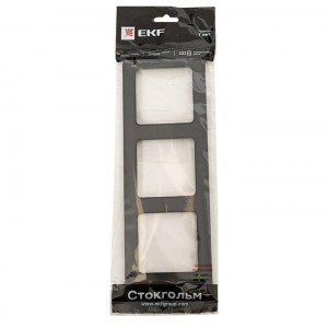 Рамка 3-м Стокгольм черн. PROxima EAM-G-302-30