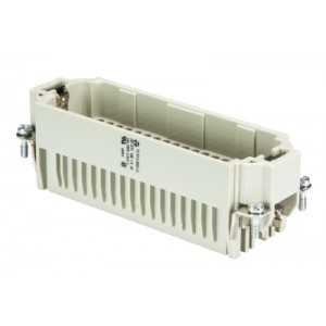 Вилочная контактная вставка 73.810.0853.0, Вилочная контактная вставка, обжимная фиксация, 108 полюсов + PE, типоразмер 24B, 250V, 10A, (обжимные контакты поставляются отдельно)