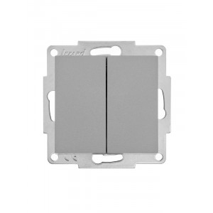 Выключатель 2-кл. СП Vesna механизм платина 742-3588-101