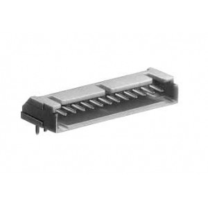 DF1B-4P-2.5DS(01), Проводные клеммы и зажимы 2.5MM RA SNG ROW HDR 4P THRU-HOLE GOLD