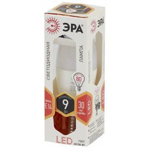 Лампа светодиодная B35-9w-827-E14 свеча 720лм Б0027969