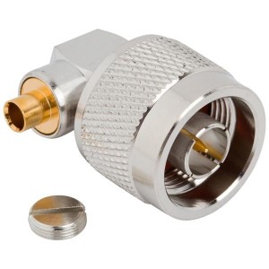 172236, РЧ соединители / Коаксиальные соединители N RIGHT ANGLE PLUG SOL .141 SEMI RIGID