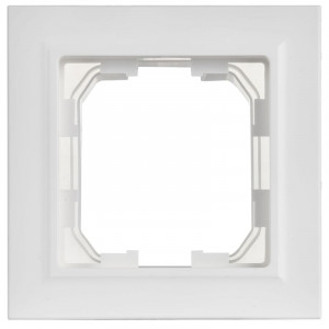 BRITE Рамка 1-местная IP44 РУ-1-БрАБ-44 арктический белый IEK BR-M12-44-K91