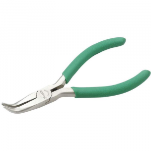 1PK-055S, Длинногубцы изогнутые (130мм, пружина)