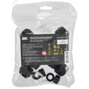 Коннектор кабельный герметичный WTP-108 3 PIN IP68 UWC10-X-024-3-68