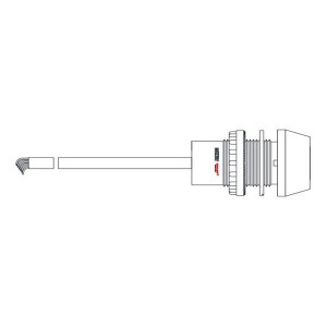 JR28-R-D, Светодиодные панельные индикаторы 30MM 24VAC/DC R DIRECT