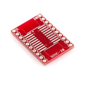 BOB-00495, Принадлежности SparkFun SOIC to DIP Adapter - 20-Pin