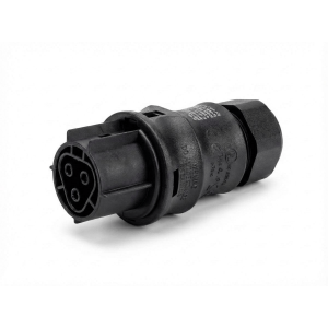 Разъем РВР-03-32-230-К, Разъем РВР-03-32-230-К, Взрывозащищенный розеточный разъем на кабель диам. 6-10 мм; IP68(69k); 3 полюса; винтовая фиксация провода; номинальные характеристики: 250V+РЕ, 32A, цвет черный; маркировка взрывозащиты 1Ex eb IIC T6 Gb X