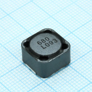 CDRH127/LDNP-680MC, Силовая SMD индуктивность 68мкГн ±20% 2.6A 0.092Ом c магнитным экраном