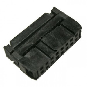 IDC-16F, IDC разъем, розетка на плоский шлейф 16pin(2x8), шаг 2.54мм