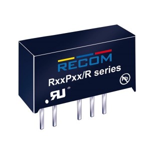 R24P12S/P/X2/R6.4, Преобразователи постоянного тока в постоянный с изоляцией 1W DC/DC 6.4kV UNREG 24Vin 12Vout