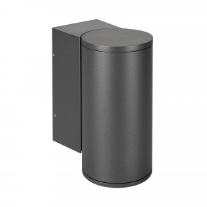 Светильник LGD-FORMA-WALL-R90-12W Warm3000 (GR, 44 deg, 230V) 029976, Накладной настенный светильник 12Вт, серый алюминиевый корпус, оптическое закаленное стекло. Цвет ТЕПЛЫЙ БЕЛЫЙ 3000K, св.поток 860лм, CRI(Ra)>80, угол 44°, свет вверх или вниз. Размер 133x90x182м. IP54. Питание AC230V, 12Вт, встроенный драйвер.