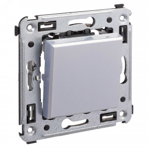 Выключатель одноклавишный в стену, 