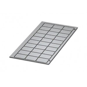 GPE 27X18 SR/R, Этикетка акрилонитрил бутадиен стирол серебристая 27x18мм