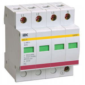 Ограничитель перенапряжения ОПС1-B 4P MOP20-4-B