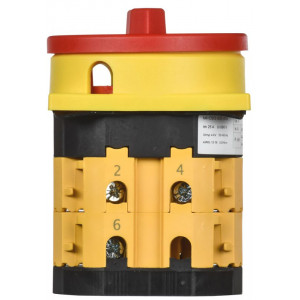 Переключатель кулачковый 16А (сх. 91) закрытая рукоятка авар. IEK MI-CS12-016-091